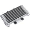 Accesorios de modificación de enfriador de aceite para motocicleta ATV125CC-250CC radiador de aceite negro plateado estándar