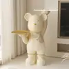 Alemania 2026 Nuevo Modelo Fabricante Oso Violento Celebridad de Internet Adorno Grande de Pie Estilo Crema Sala de Estar Mueble de TV Mesa Auxiliar de Sofá