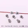 Contas de peixe de prata do Xizang 30 por pacote para pulseira de contas colar contas de pulseira acessórios de joias de liga DIY saco misto