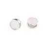 Juego de logo grabado anillo de acero inoxidable tapón para el oído de hamburguesa tapones de silicona tapón trasero joyería de alta calidad para forzar el oído viga para el oído accesorios tapa para el oído