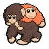 Macaco Pequeno de Desenho Animado Borracha Macia de PVC Charms para Sapatos Fivela de Sapato Decoração Criativa Feito à Mão DIY Acessórios Atacado