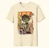 Camiseta Estilo Japonês Estampa de Couve-flor Ramen Estilo Gótico Europeu e Americano Top Unissex Camiseta Europa América África