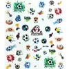 Adesivos de Arte para Unhas Copa do Mundo Espanha Argentina França Inglaterra Brasil Tema Futebol Festa de Fãs Adesivos para Dedos