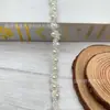 Ciempiés Blanco y Negro de 1 cm de Ancho Encaje de Cinta de Perla Hecho a Mano Accesorios de Puño de Ropa DIY Adorno de Encaje