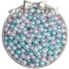 Pulsera de cuentas redondas de imitación ABS de colores degradados de 4 a 10 mm, accesorios hechos a mano para bricolaje, pulsera, llavero, joyería
