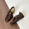 Otoño 2026 Nuevo Estilo Coreano Aumento Interno de 3 cm~Mocasines Planos de Punta Redonda Suela Gruesa Forro de Felpa Zapatos de Piel Suave para Mujer