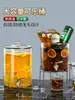 Balde de gelo recipiente barril de vinho para coquetel jarra de vidro resistente a altas temperaturas com torneira barril de chá de frutas barril de suco