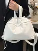 Novedad Otoño 2026 Bolso Grande de Hombro Cruzado Ligero Alta Apariencia Cordón Elegante Moderno Sensación Relajada Mochila