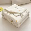 Colcha de Verano de Algodón Tejido Grado A Materno e Infantil para Niños, Individual/Doble, para Dormitorios de Estudiantes, Guarderías Infantiles, Colcha de Aire Acondicionado, Colcha de Verano