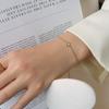 Pulsera estilo ins europeo y americano pulsera de diamante único pulsera con incrustaciones de diamantes joyería para novias joyería de acero de titanio chapada en oro de 18k