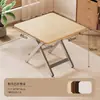 Mesa pequeña, mesa plegable, mesa de comedor para uso doméstico, mesa redonda sencilla para viviendas de alquiler, mesa portátil para exteriores para instalar puestos y comer