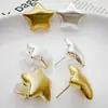 Pendientes Simples Cepillados de Estrella Mate Coreanos para Mujer Diseño de Nicho Estilo Fresco Pendientes Personalizados Pendientes Gama Alta