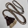 Diretamente do Fabricante, Tassel de Poliéster Têxtil com Ponta Dupla Tassel Pendurado Cordão de Cintura de Tassel Cordão Trançado Tassel Tassel Cordão de Alça de Ombro Jiangsu Pequim