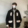 Moda 2024 Tendencia Nueva Chaqueta de Plumas con Capucha para Hombre Costuras Cálida de Moda Múltiples Bolsillos Chaqueta Superior