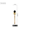 Serie de cintura pequeña chapada en oro acero inoxidable vajilla cuchillo para bistec, tenedor y cuchara hotel vajilla occidental cuchara para café té