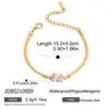 Pulsera Redonda de Corazón de Acero Inoxidable Chapado en Oro de 18 Quilates Estilo Europeo y Americano Wanxing, Lujo Ligero, Versátil, Joyería de Gama Alta para Comercio Transfronterizo