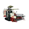 Cosechadora de orugas con cabina larga Woderui de 125 caballos de fuerza, cosechadora combinada autopropulsada de alimentación total para arroz y trigo