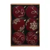Ventas Directas de Fábrica Transfronterizo Amazon Bolas de Navidad Afelpadas Pintadas 6cm Set de 6 Piezas Adornos de Bolas de Navidad Decoraciones de Terciopelo