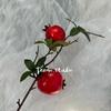 Simulación Fruta y Verdura 2 Granadas Cubeta Año Nuevo DIY con Decoración para el Hogar Baya Año Nuevo Flor Año Nuevo Flor Falsa