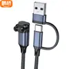 Dois em Um Adequado para Relógio Garmin Instinct Fly Time Cabo de Carregamento Usb+Tipo-C para Cabo de Carregamento Jm