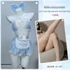 Diyi Miao Si Lingerie Sexy Uniforme de Role-Playing Doce Empregada Conjunto Romântico de Renda A721