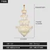 Candelabro dúplex estilo lujo ligero, candelabro de cristal moderno para recibidor, villa, escalera de caracol dúplex, candelabro de cristal para sala de estar