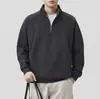 Sudadera Anyang estilo americano de trabajo pesado con media cremallera y cuello alto para hombre, nuevo otoño 2026, jersey limpio de estilo vintage