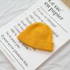 Gorro coreano de cúpula corta estilo pícaro, de punto, de moda para hombre, gorro ondulado Guapi, gorro de hip-hop para mujer, gorro de lana para baile callejero de invierno.