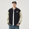 Chaqueta bordada con letras retro americana para hombre, nuevo abrigo deportivo para primavera y otoño 2026, chaqueta de béisbol de moda combinada