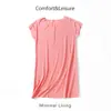 Camisola de Modal para Meninas Vestido de Verão Leve Fresco e Confortável Pijama Combinando Pai e Filho Roupa de Verão com Ar Condicionado para Meninas