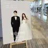 Placa de Boas-Vindas para Noivado, Cartaz para Banquete de Casamento, Placa de Entrada, Cenário para Fotos, Decoração Personalizada em Placa Kt para Fotos