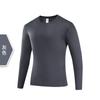 Ropa básica de primavera y otoño para hombre y mujer, para correr, de secado rápido, de manga larga, con cuello redondo, transpirable, para deportes, fitness, interior, parte superior deportiva