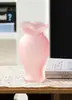 Vaso de Vidro Cor Pura Estilo Ins Criativo Escandinavo High-End Retrô Decoração de Mesa para Sala de Estar Arranjo de Flores Hidropônicas