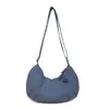 Bolsa de Dumpling Estilo Japonés y Coreano Gran Capacidad Bolso Cruzado para Mujer Bolso de Axila Versátil de Gama Alta Bolso de Hombro Simple de Gran Capacidad