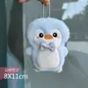 Lindo Pingüino Chirriante Colgante Muñeco de Dibujos Animados Llavero Juguete Decoración de Moño Femenino Venta al por Mayor