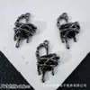 Accesorios de Estilo Oscuro Estilo Europeo y Americano Mariposa Negra Pistola Cruz de Rosa Colgante Pulsera de Cuentas DIY Collar