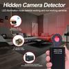 Detector de señal inalámbrica para cámara G338, para hoteles, antirrobo, antiespionaje, antiposicionamiento, con detección de cámara infrarroja.