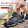 Sapatos de Segurança Masculinos Multisseasonais Transfronteiriços, Antiesmagamento, Antiperfuração, Costurados, Resistentes ao Desgaste, Leves, Respiráveis, Sapatos de Trabalho de Proteção de Segurança