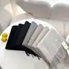 Cachecol Jm Outono/Inverno Novo Estilo Coreano Cor Sólida para Mulheres, Longo, Quente, Versátil Cachecol de Pescoço/Xale, Uso Duplo para Casais