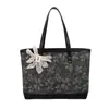 Bolso de Mujer, Gama Alta, Bolso Estampado de Lujo Ligero para el Trabajo, Bolso de Viaje Versátil, Gran Capacidad, Bolso Tote Estilo Perezoso