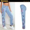 Pantalones vaqueros anchos de pierna ancha para mujer, vaqueros rectos con bordados intensos, oferta especial de Amazon