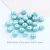 Acessórios de pulseira de contas de cerâmica abacus banhados a luz Contas espaçadoras de 8 mm Contas de cerâmica Macaron atacado de contas para joias DIY