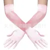 Accesorios para Mujer de los Años 1920 Spandex Satén Flocado Guantes de Charol Accesorios de Disfraz para Fiesta de Baile Transfronteriza en Stock