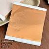 Papel de Lámina Dorada para Uñas, Hoja Completa de Pegatinas Ultra Delgadas de Alto Brillo Doradas y Plateadas, Pegatinas de Lámina Dorada Super Brillantes, Pegatinas de Papel para Decoración de Uñas