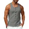 Nueva Camiseta sin Mangas para Hombre Estilo 2026 Verano Moderna Fresca de Gama Alta Estilo Americano de Punto sin Mangas para Hombre