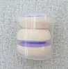 Zapatillas Pequeñas Esponja de Dedo en Polvo Malvavisco Esponja de Cojín de Aire para Dedos Elásticas Espesadas No Absorbentes de Polvo Doble Uso para Aplicación de Maquillaje Seco y Húmedo