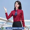 Camisa de algodón negra de manga larga ropa formal de negocios unisex camisa de vestir para negocios corte ajustado adelgazante coche tienda 4s ropa de trabajo