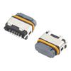 Conector Hembra USB Tipo C de 6 Pines Vertical Impermeable H6.8 Montaje Superficial Vertical SMT Conector de Carga Rápida