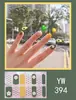 Pegatinas para uñas TE, sin cocción, de moda, finas, arte de uñas de cobertura completa listo para usar, pegatinas de uñas vestibles temu, Sudeste Asiático, Japón, Corea