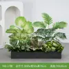 [Serie Y80] Decoración de Partición de Planta Verde Simulada Macetero Maceta Valla Paisajística de Plástico Biónico Diseño